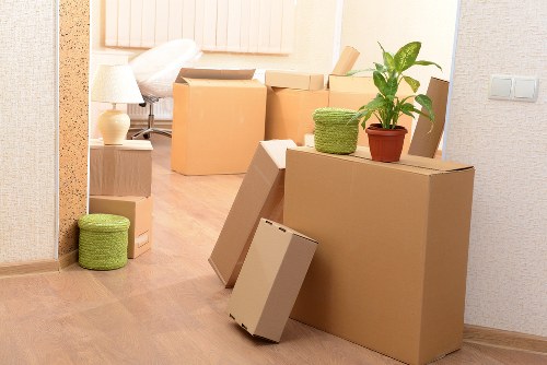 Packing and preparing items for storage in Coombe